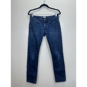 Simon Miller Men's Jeans 30x34 Blue Denim Salvage M092 Slim  Fit ‎ Skokie